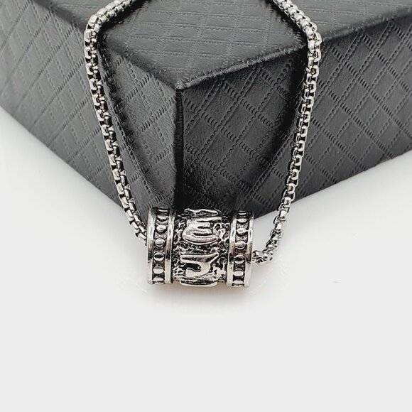 ❤️Six-character mantra rotatable beads necklace, N90201P111 - Picture 2 of 9